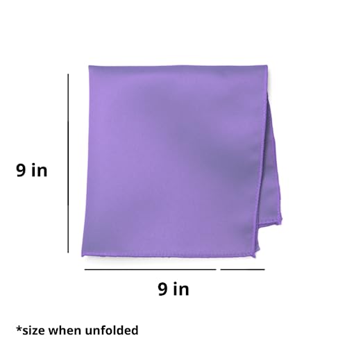 Image of tiemart Solid Color Pocket Squares for Men | For Suits, Perfect for Wedding Parties, 12 x 12 inch / 30 x 30 cm