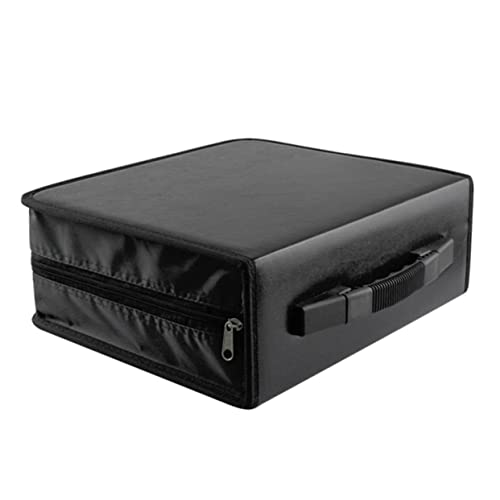 DOITOOL Disc CD Dvd Storage Bag Zipper Organizer Album Holder Box for Dvds Protects Against Scratches Damage for Home Travel Use