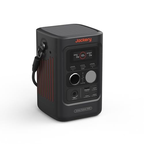 Jackery Explorer 300D Tragbare Powerstation, 288Wh LFP-Batterie, 300W DC Power, 2x USB-C bis 140W, leichter & kompakter Solargenerator für Camping, Reisen & Wohnmobile