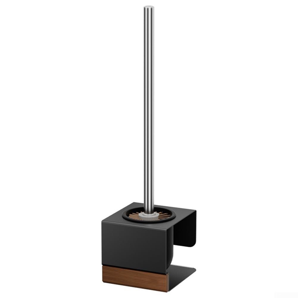 Brosse WC murale au design soigné pour profondeur et bois (A)