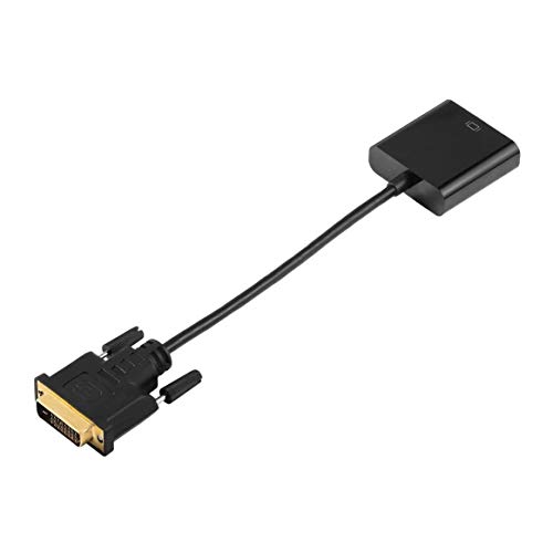 Cabo conversor adaptador ativo Full HD 1080p DVI-D para VGA, 24 + 1 pino macho para monitor de 15 pi