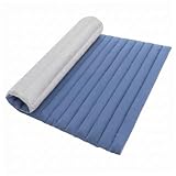 Air Mattress Topper, Washable Comfort Bed Sore Cushion Non-Inflatable Dual-Sided Pressure Relief for Home & Hospital, Blue