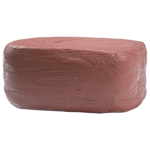 ReArt Natural Air-Dry Clay 5lbs, for Sculpting, Wheel Throwing, Hand Building, All-Purpose Modeling...