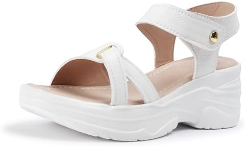Vendoz Women Casual Cream Wedges Sandal