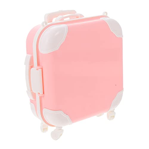 Milisten Valise Plastique Pour Poupées Accessoire De Décor De Maison De Poupées De Voyage Pour Garçon Fille Boîte De Rangement Multifonctionnelle