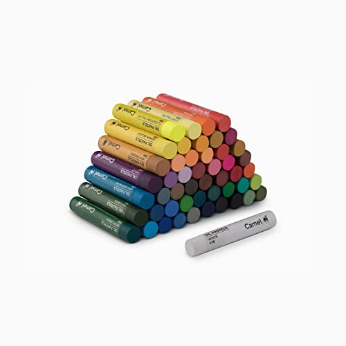 Image of Camel Camlin Kokuyo Oil Pastel (50 Shades) Oil Pastel with Reusable Plastic Box - 25 Shades