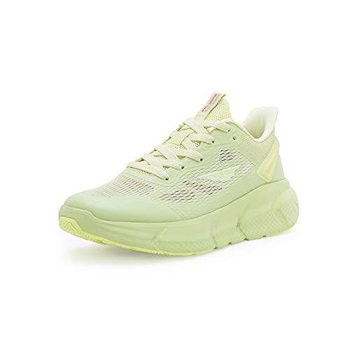 Red Tape Sports Shoes for Women’s- Neon Green Lace-Up, Shape Adjustable Sports Athleisure Shoes, Perfect for Walking & Running