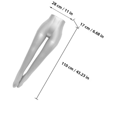 Maniquí de pantalones inflable de PVC resistente para tienda de ropa y modistas 3