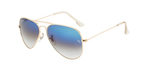 Image of Ted Smith Mens Womens Polycarbonate Uv Protection Metal Pilot Sunglasses