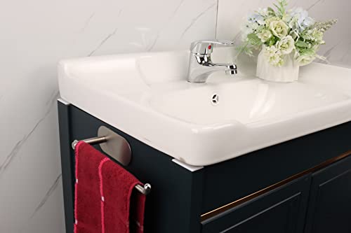 Tocten Hand Towel Holder/Towel Ring, No Drilling Stick On Wall Hand Towel Bar, Sus 304 Stainless Steel Hand Towel Rod, Strong Self Adhesive Hand Towel Rack/Hanger For Bathroom Kitchen (Brushed Nickel) #TOP4