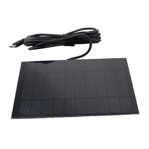 Cargador de panel solar impermeable, 3 5W para dispositivos tipo C, carga eficiente al aire libre para teléfonos y cámaras