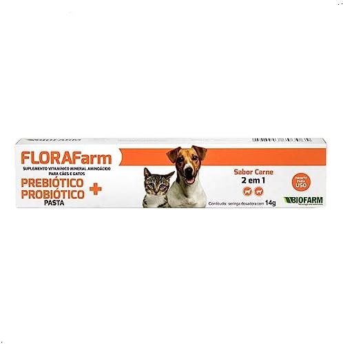FloraFarm Pet Suplemento Vitamínico Aminoácido Pasta 14g
