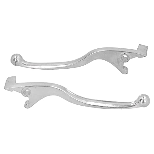 Palanca De Freno, Manijas De Freno De Motocicleta Palancas Orificio De Montaje De 0.3 Pulg. Reemplazo De Plata Aleación De Aluminio Universal Manija De Motocicleta Juego De Palanca De Freno De Embragu