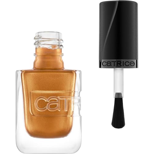 Catrice GEL AFFAIR Nail Lacquer, Nagellack, Nr. 040, Gold, langanhaltend, Einfach zu entfernen, glänzend, vegan, ohne Mikroplastikpartikel, ohne Konservierungsstoffe, ohne Parfüm, 1er Pack (10.5ml)