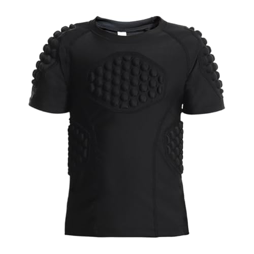 Camiseta protectora de costillas de fútbol americano – Camiseta acolchada de béisbol para jóvenes, camiseta de protección de pecho de béisbol | Camisa acolchada de protección contra el esternón con