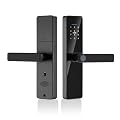 TITUOLOCCK Smart Keyless Entry Door Lock with Handle,Fingerprint Lock Deadbolt,Auto Lock Deadbolt with Keypad,Biometric Door Lock, Smart Front Handle Set