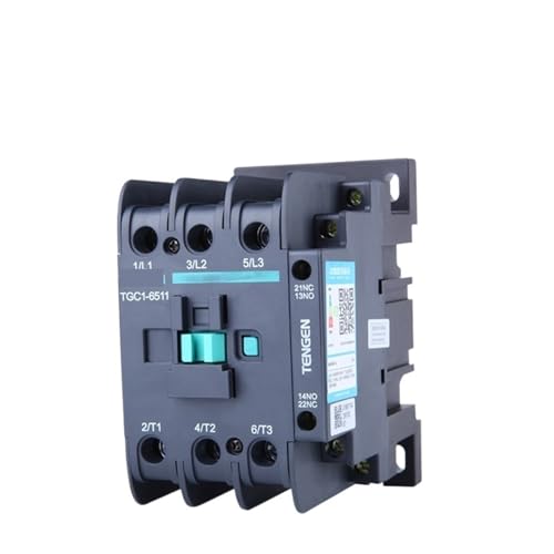 Contacteur triphasé 80A TGC1-6511 bobine 380V commande moteur électrique
