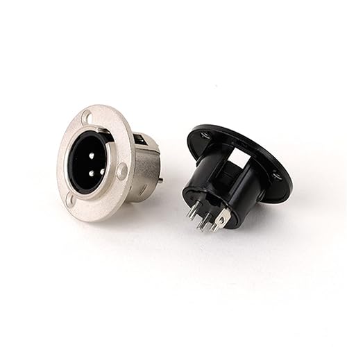 Conectores XLR de panel redondos para actualizar paneles de estudio y audio 5