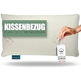 ⭐ 100% MAXIMALER SCHLAFKOMFORT - Der kuschelweiche Bezug für Reise Nackenkissen kann einfach in der Waschmaschine bei 30°C gereinigt werden. Größe: 42x23 cm