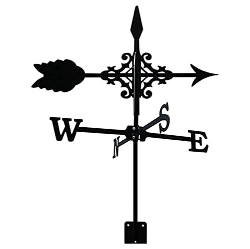 Veleta de granja QHQQXN para exteriores: decoración rústica y medición del viento
