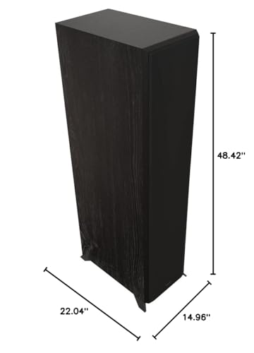 Image of Klipsch Reference Premiere RP-8000F II 2.0 Dual Floorstanding Speaker Pair with Larger 90 x 90 Hybrid Tractrix Horn, 8 inch Cerametallic Woofers for Premium Home Theater Sound in Ebony