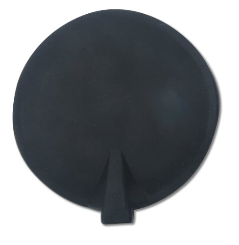 3B Scientific W53112MB Black Round Carbon Rubber Electrodes, 3