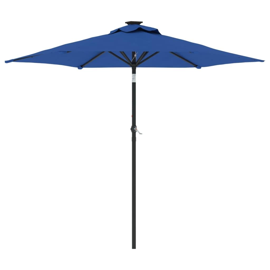 Parasol jardín CLSDRZC 225x225x212cm Azure con varilla de acero contra la exposición solar 8