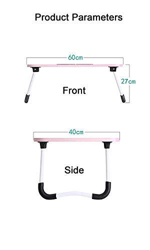 Image of GoRogue Stud Foldable Wooden Mini Lapdesk for Couch, Sofa Bed, Study Tray Table Stand for Writing (Baby Pink)