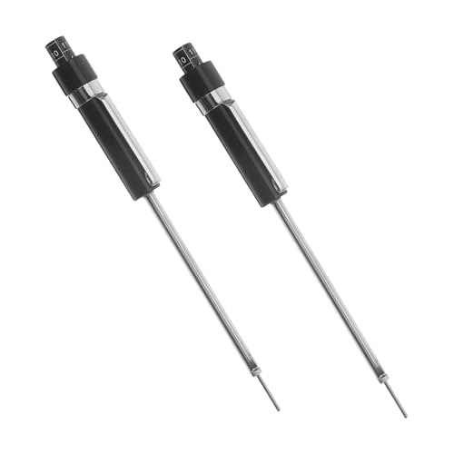 Cabilock 2 Piezas Herramienta de Medición de Grosor para Pastillas de Freno con Escala y Portátil Construcción de Hierro Resistente para Uso Vehículos con Frenos de Disco y Tambor