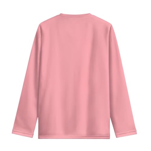 Image of Girls Long Sleeve T Shirt Cute Cartoon Crewneck Shirt for Kids 3-16Y Fall Winter Clothes