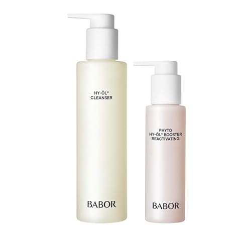 BABOR CLEANSING Set HY-ÖL und Phyto Reactivating, Reinigungs-Duo, für müde Haut, porentiefe Reinigung, mit Öl und Kräuterextrakt, 2 Teile