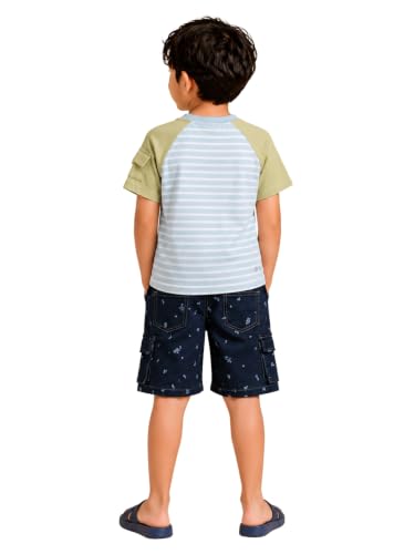 Image of Pilolo Kids Cargo Pocket Denim Shorts for Boys