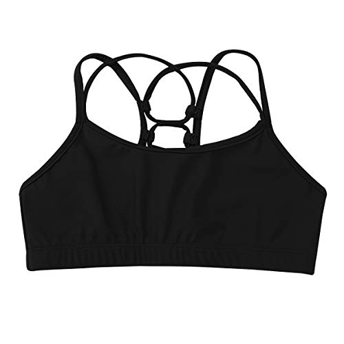 Girls Criss-Cross Back Sports Bra Crop Tops Training Bra Yoga Active Gymnastics Ballet Dance Undershirt3