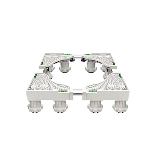 Base para lavadora, multifuncional, ajustable, para refrigerador y secadora, con patas de 4, 8 y 12 pulgadas, largo y ancho de 48 a 72 cm, pedestales y marcos para lavadora, silenciador ant