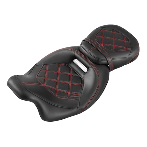 Two-up Detachable Motorcycle Seat for Harley Touring