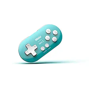 8Bitdo Zero 2 Bluetooth Key Chain Sized Mini Controller for Nintendo Switch, Windows, Android and macOS (Turquoise Edition)