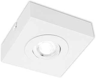 BRILONER – LED Deckenlampe mit einstellbarer Lichtfarbe, LED Deckenleuchte Schwenkbar, Lampe, Unterbauleuchte Küche, Wohnzimmerlampe, Aufbauleuchte, Weiß 1er