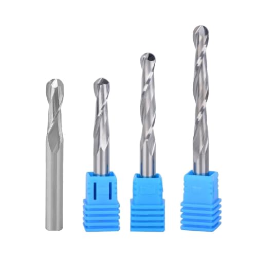 Fresa de bola de 6mm para CNC tallado en madera broca espiral de 2 flautas 6X32X60L 4