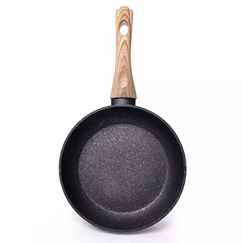 OQHAIR Sartén 20-24CM NEGRO Revestimiento Antiadherente De Aluminio para Cocina De Inducción A Gas (Color : A, Tamaño : 20cm) (A 20cm)