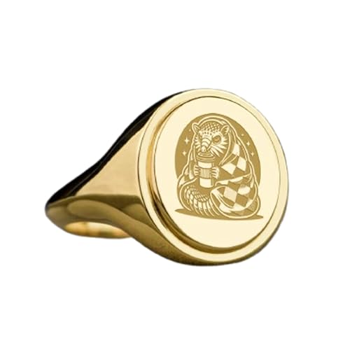 Bague Armadillo Café en argent sterling 925 avec un placage en or durable