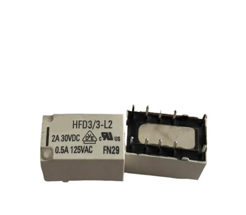 Relé de enganche HFD3 biestable de 10 pines con doble bobina estable