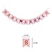 AllHeartDesires Set of 2 Pastel Baby Pink Gold Foiled Letter Sign BABY SHOWER & IT'S A GIRL Bunting Banner First 1st Birthday Party Garland Photo Booth Props Decoration