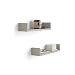 Produktbild Mobilifiver U-förmiges Regalpaar, Iacopo, laminiert, aus Beton, 50 x 12 x 9 cm