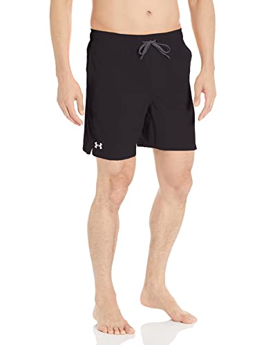 Image of Under Armour Men's Compression Lined Volley Swim Trunks, UPF 50+ Sun Protection, Drawstring Closure & Elastic Waistband
