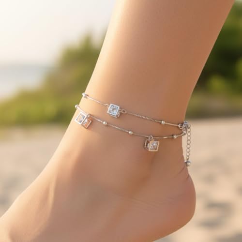 Image of Silver Anklet for Women