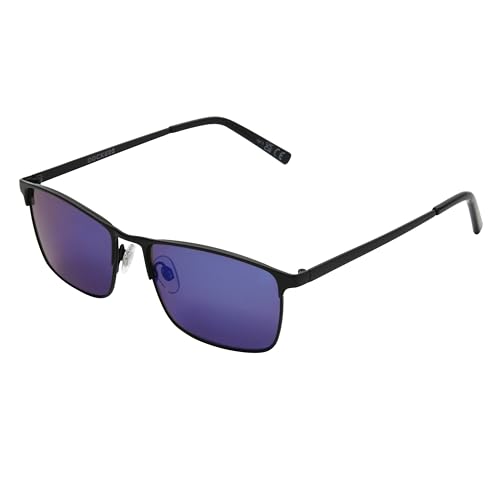 DOCKERS Men's Cecil Sunglasses Rectangle, Black, 55mm