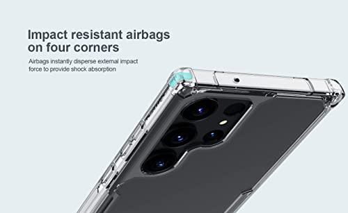 Capa para celular Samsung Galaxy S23 Ultra com protetor de tela de 2 peças, capa ultrafina à prova d