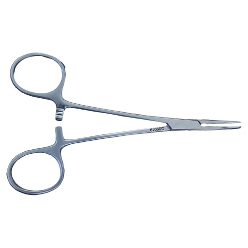 Haltstead Mosquito Hemostatic Forceps, Curved, 5 inches, Raivansa (QS9019)