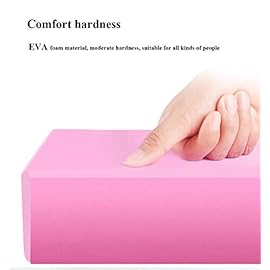 Yoga Block High Density EVA Foam Blocks Thick Non-Slip Moisture-Proof Soft Fitness Bricks for Yoga Pilates Dance Exercise, 9″x6″x3″, 200g