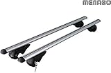 2 barre in alluminio studiate per auto con Railing alti (corrimano sul tetto).
